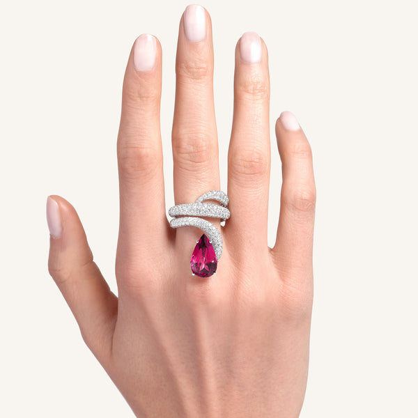 Venere ring with rubellite