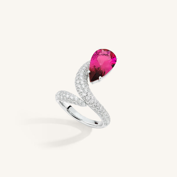 Venere ring with rubellite