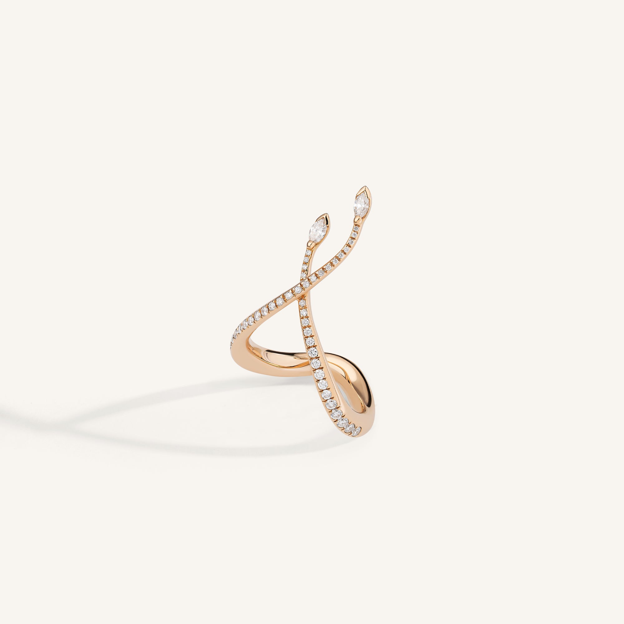 You & Me ring with diamonds