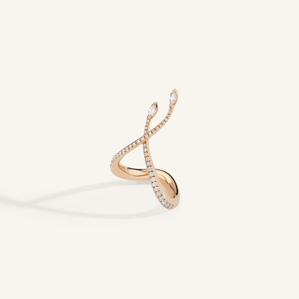 You & Me ring with diamonds