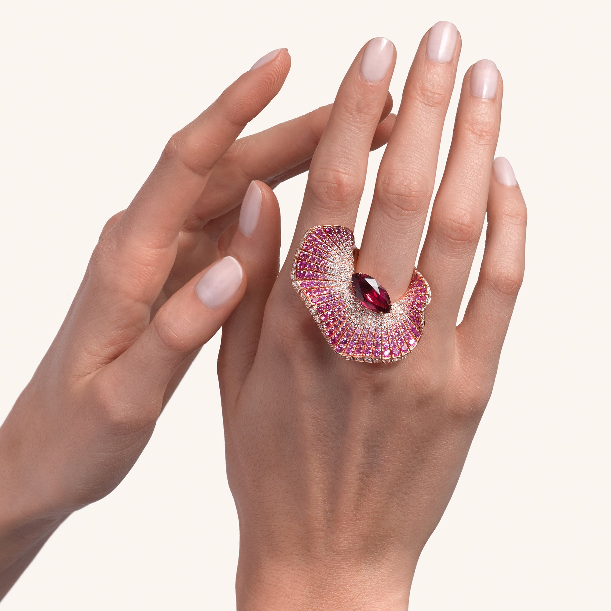 Abissi ring with rubellite