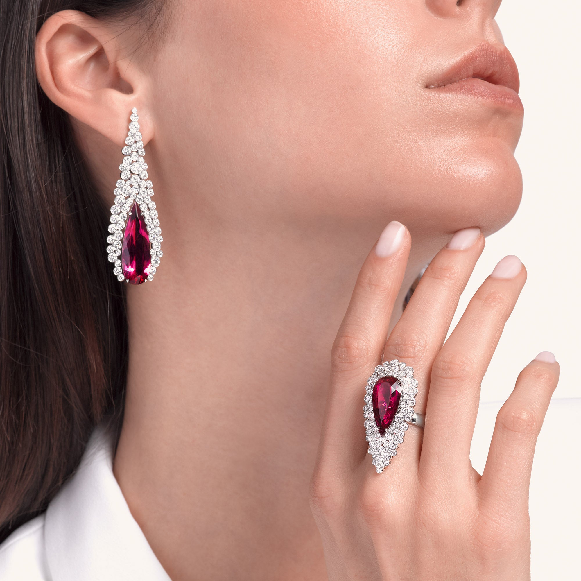 Incanto ring with rubellite