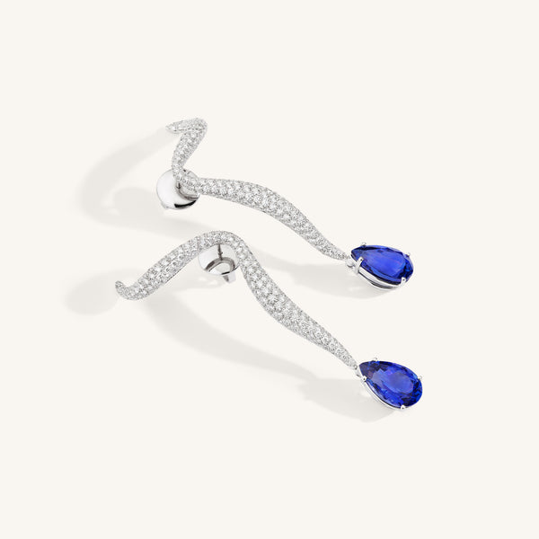 Venere earrings with tanzanite