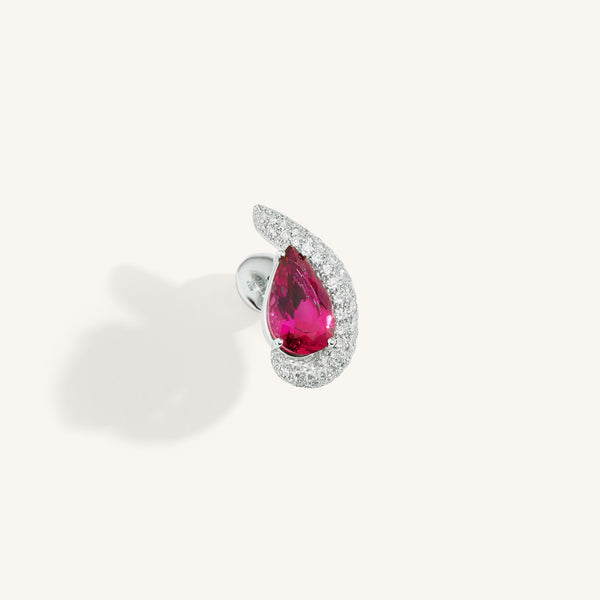 Venere earrings with rubellite