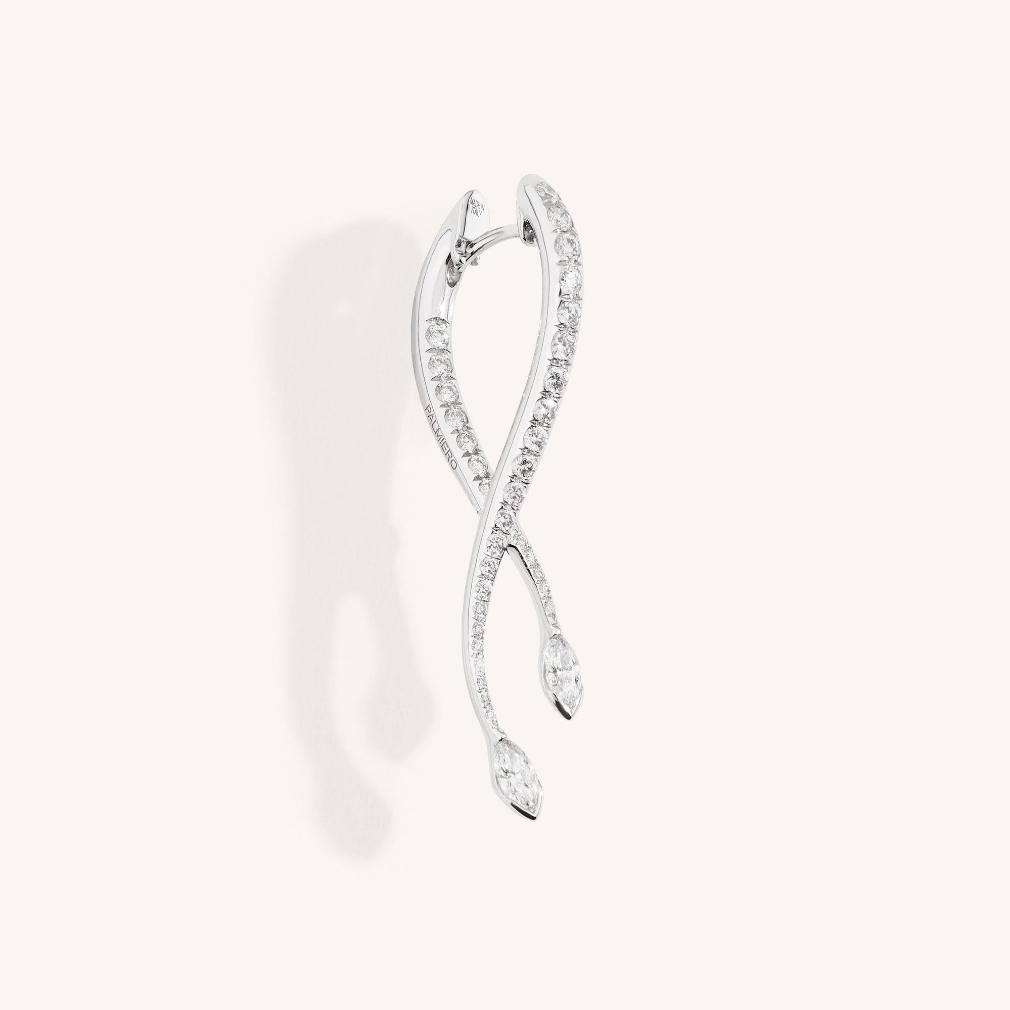 You & Me earrings with diamonds