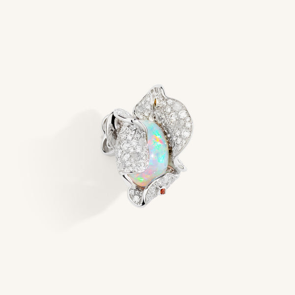 Whispers earrings with opals, sapphires and white/ice diamonds