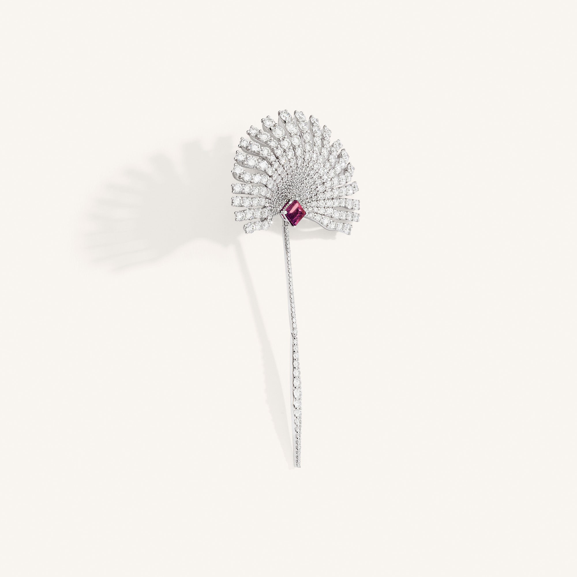 Charm Exotique earrings with rubies