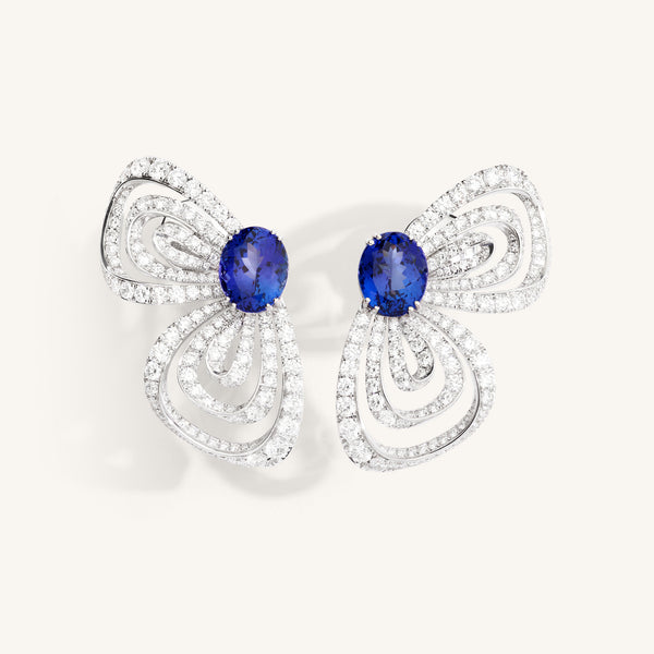 Margherita earrings with tanzanites