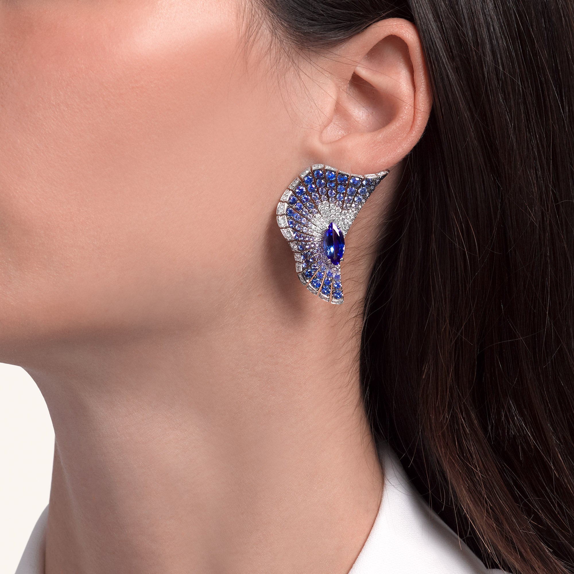 Abissi earrings with tanzanites