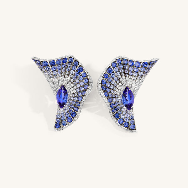 Abissi earrings with tanzanites