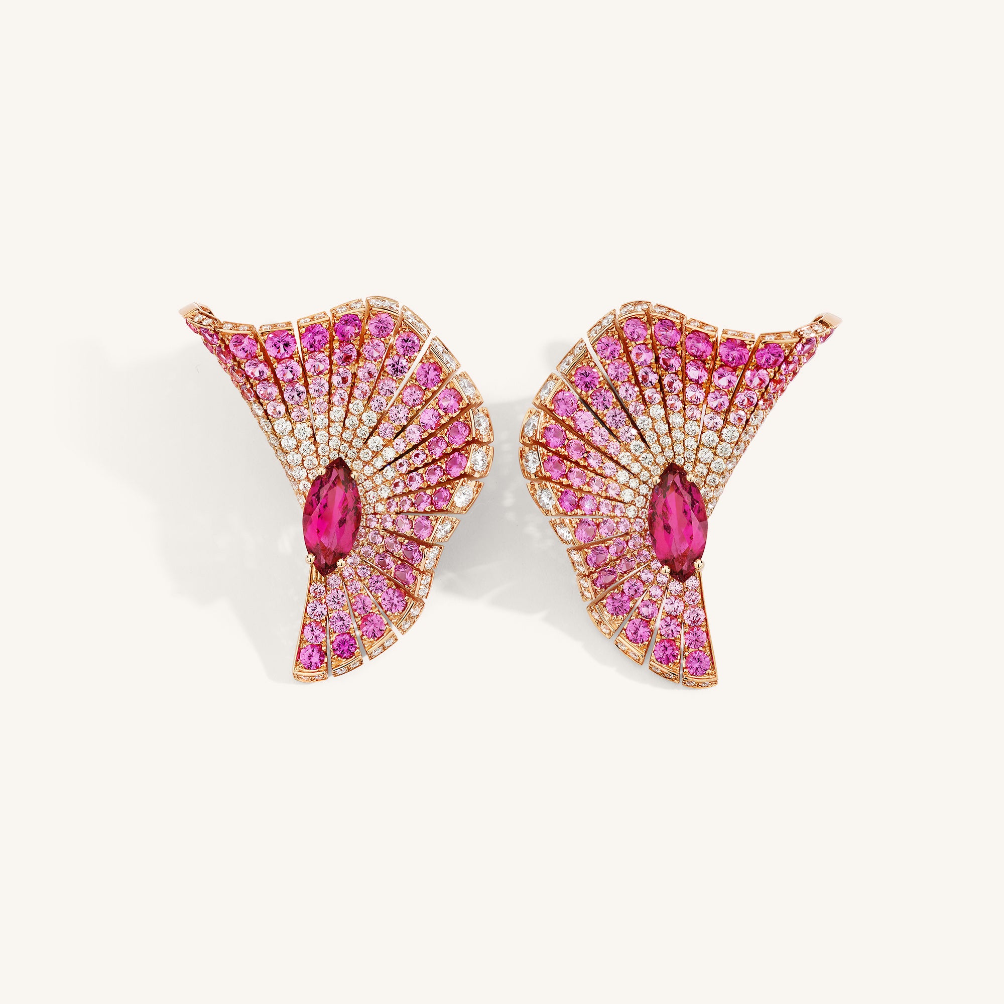Abissi earrings with rubellites