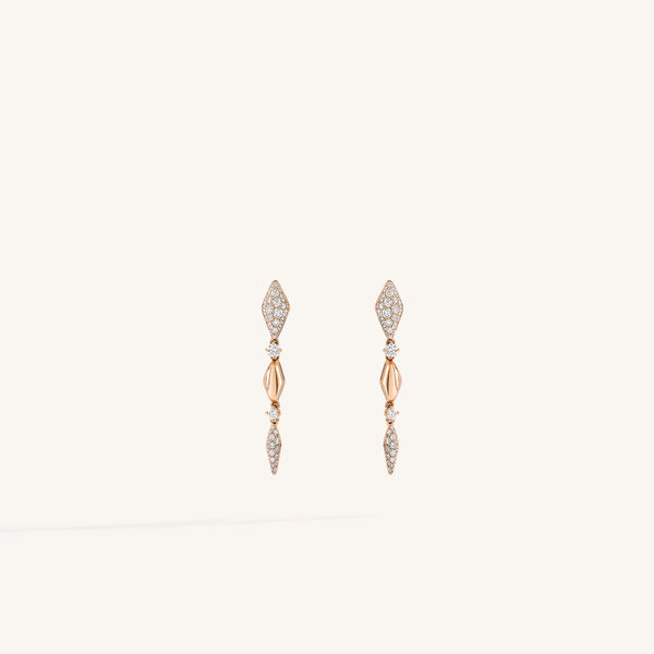 Decò earrings with white diamonds