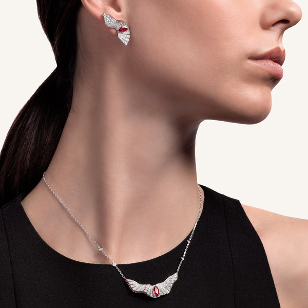 Abissi earrings with rubies