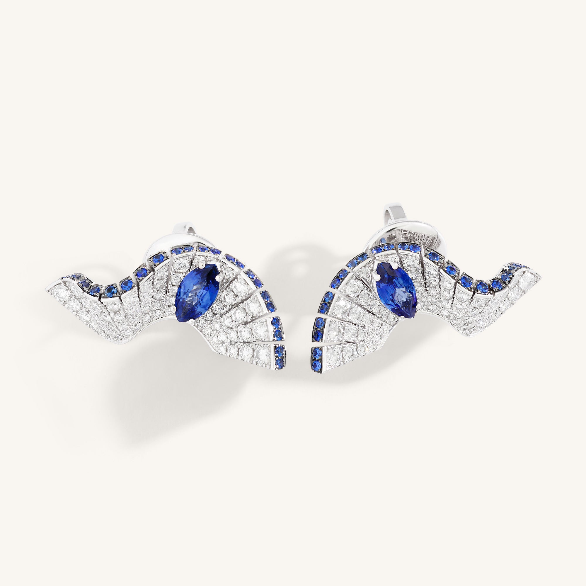 Abissi earrings with sapphires