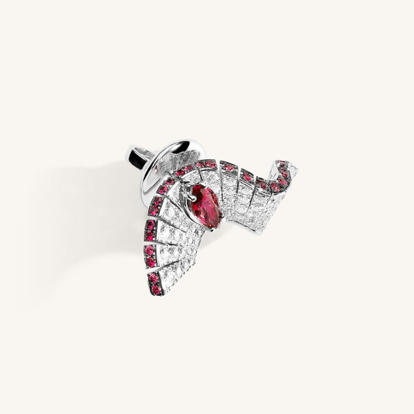 Abissi earrings with rubies