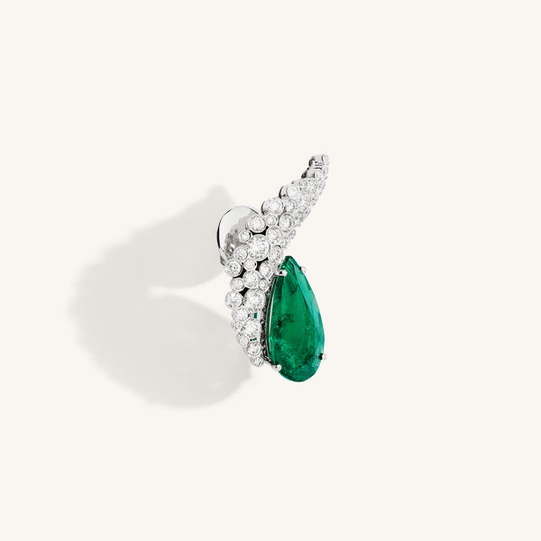 Incanto earrings with colombian emerald