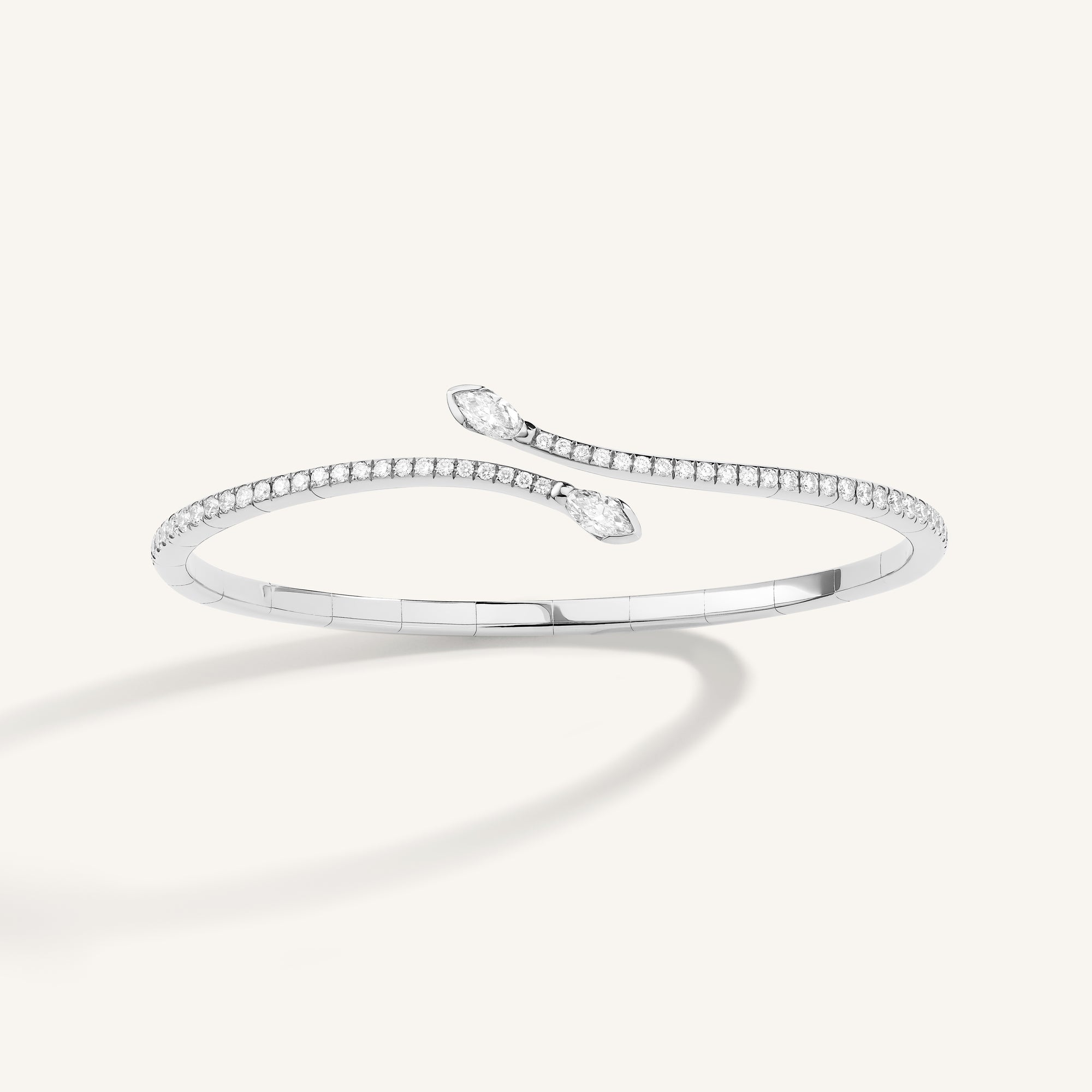 You & Me bangle with diamonds
