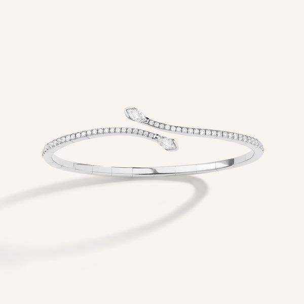 You & Me bangle with diamonds