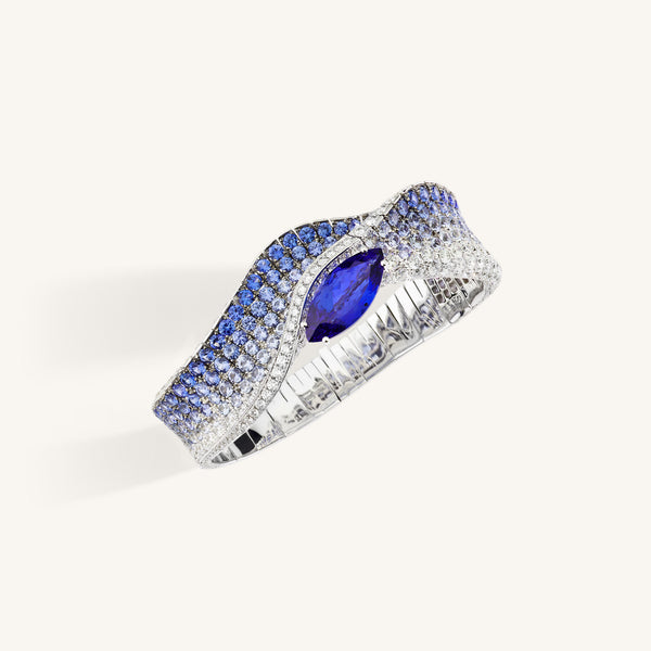Abissi bangle with tanzanite