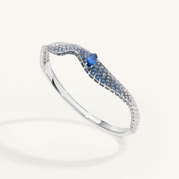 Abissi bangle with sapphires