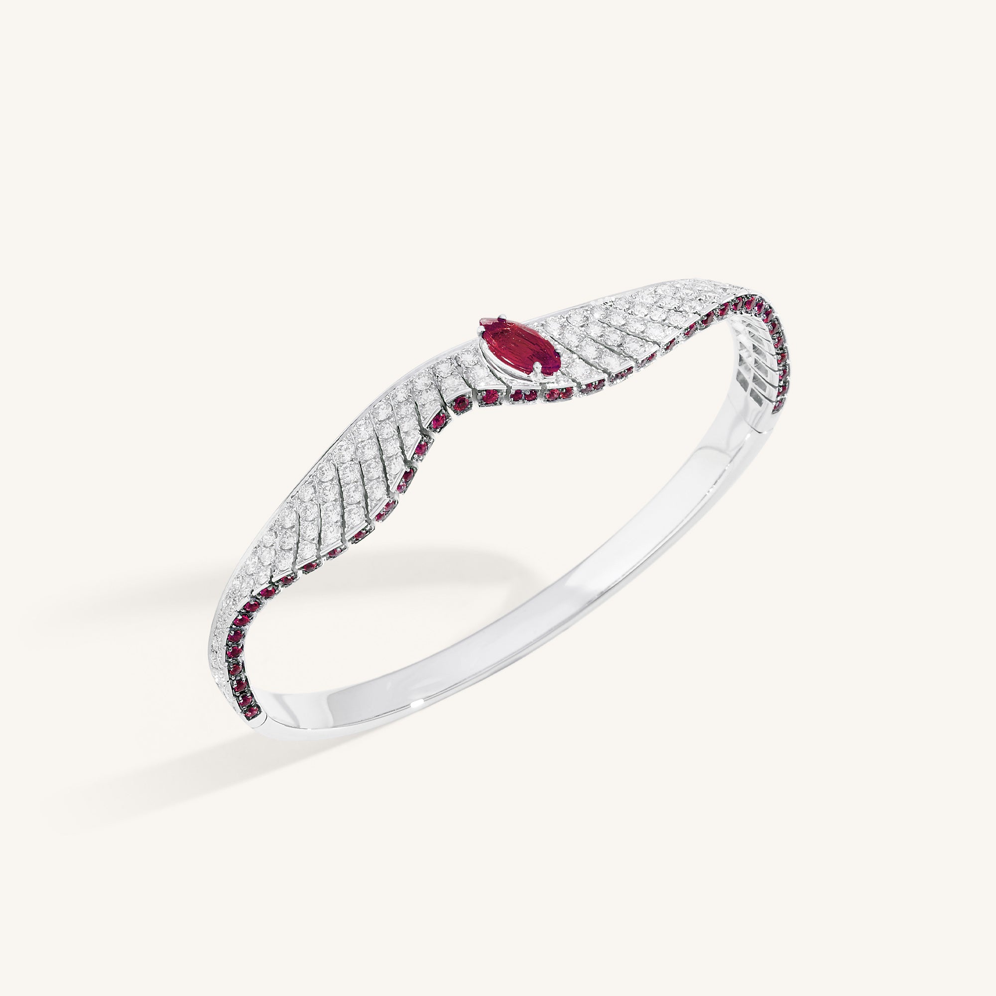 Abissi bangle with rubies