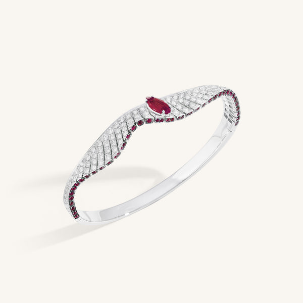 Abissi bangle with rubies