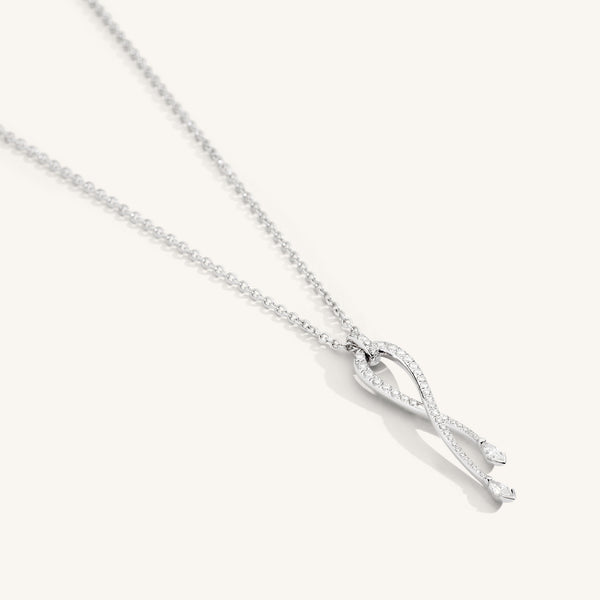 You & Me pendant with diamonds