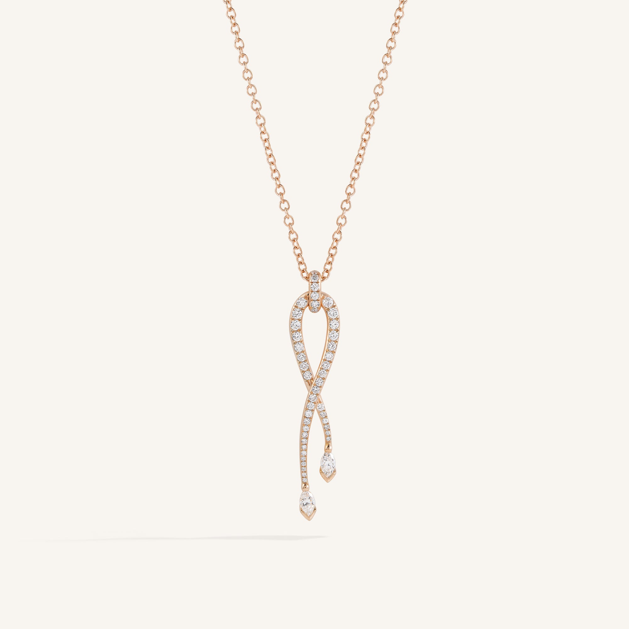 You & Me pendant with diamonds
