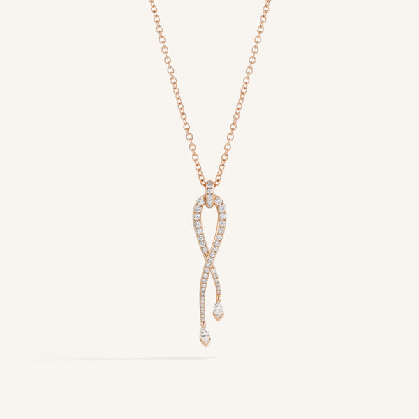 You & Me pendant with diamonds