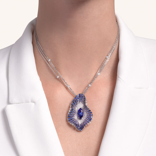 Abissi pendant with tanzanite
