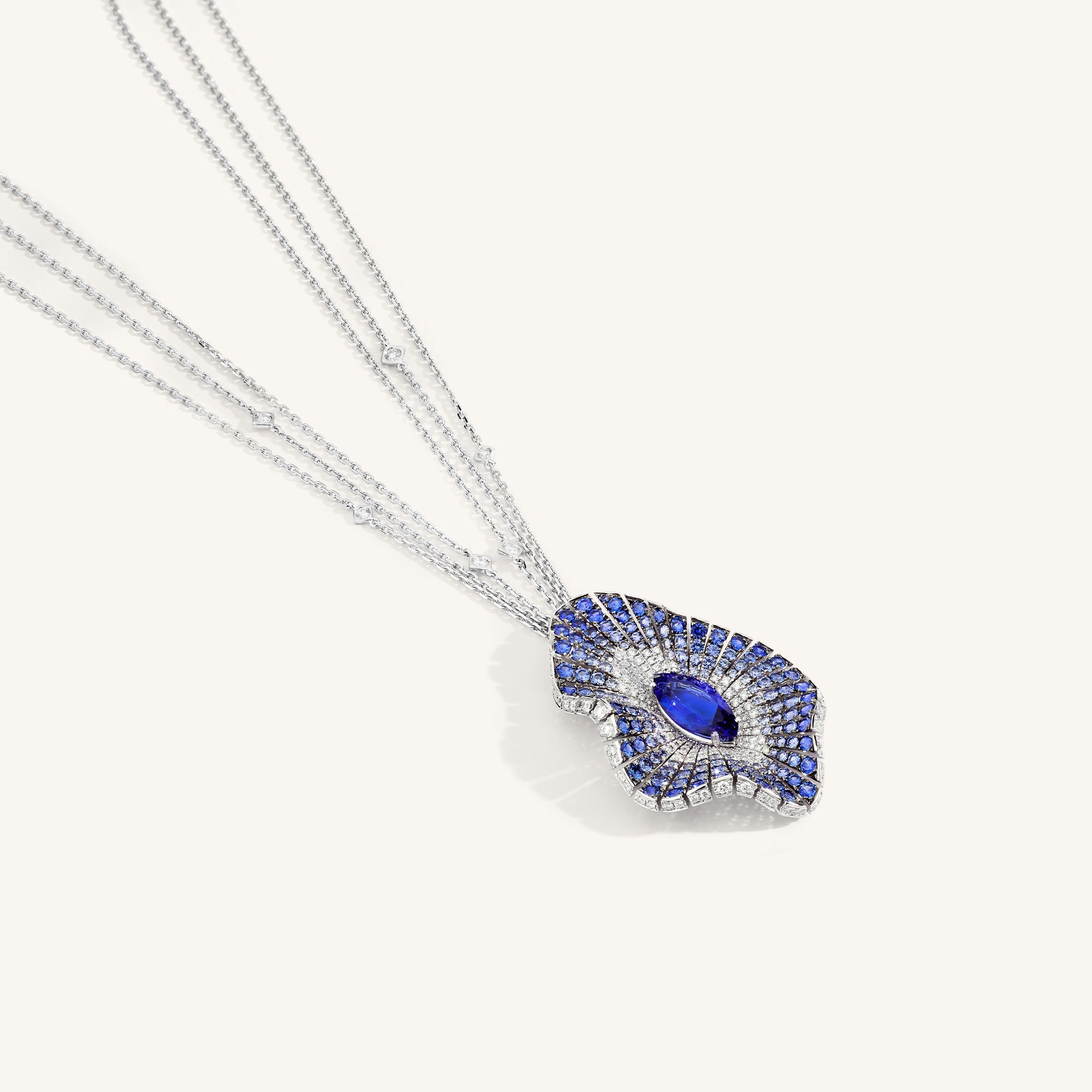 Abissi pendant with tanzanite