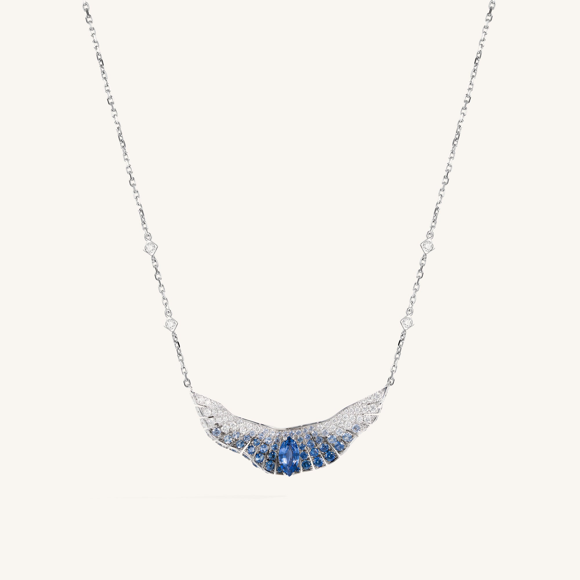 Abissi pendant with sapphires