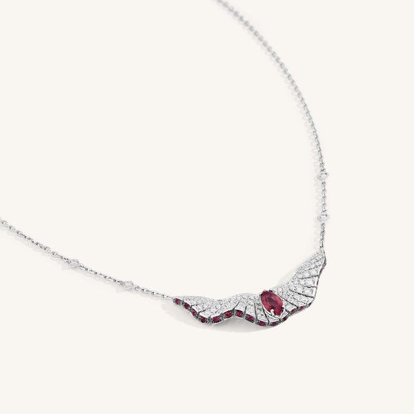 Abissi pendant with rubies