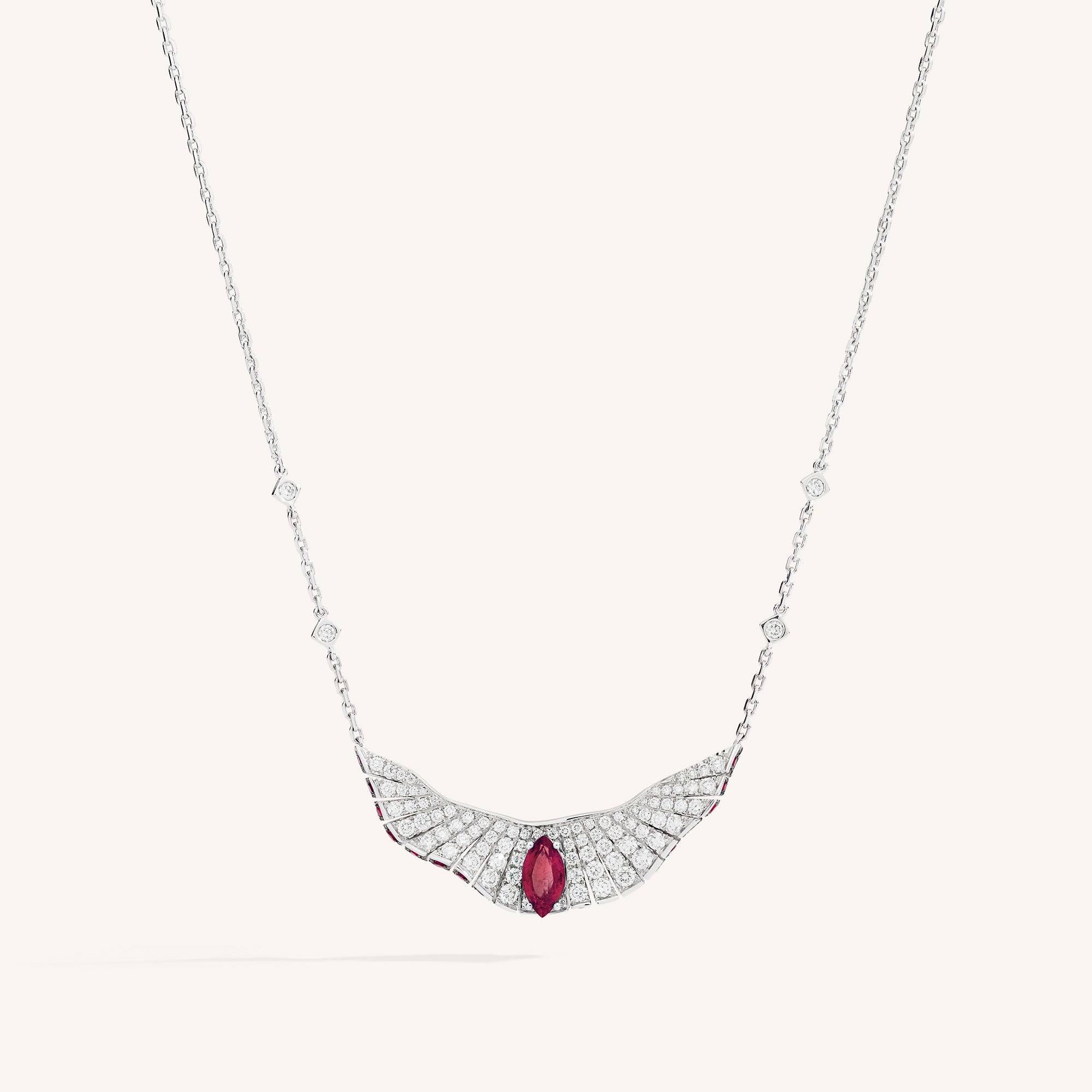 Abissi pendant with rubies