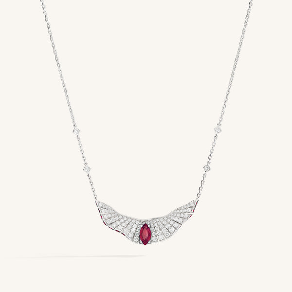Abissi pendant with rubies