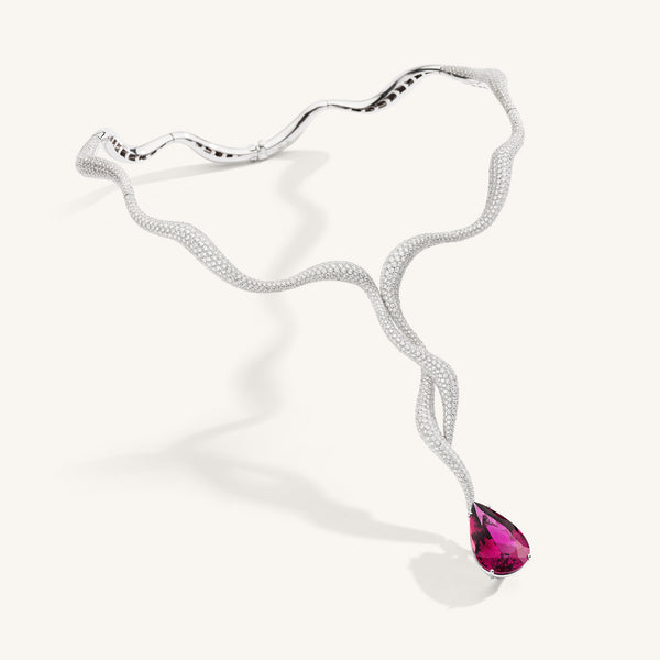 Venere collier with rubellite