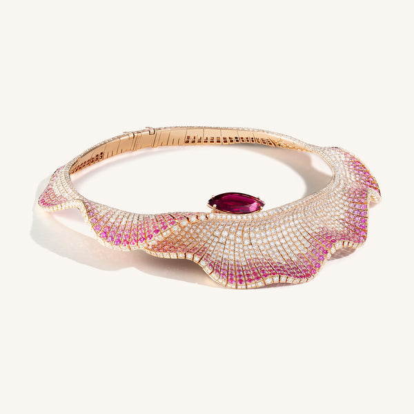 Abissi collier with rubellite