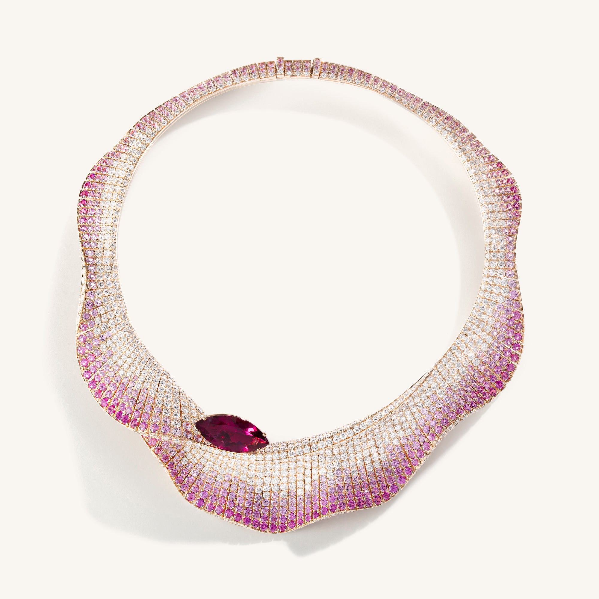 Abissi collier with rubellite