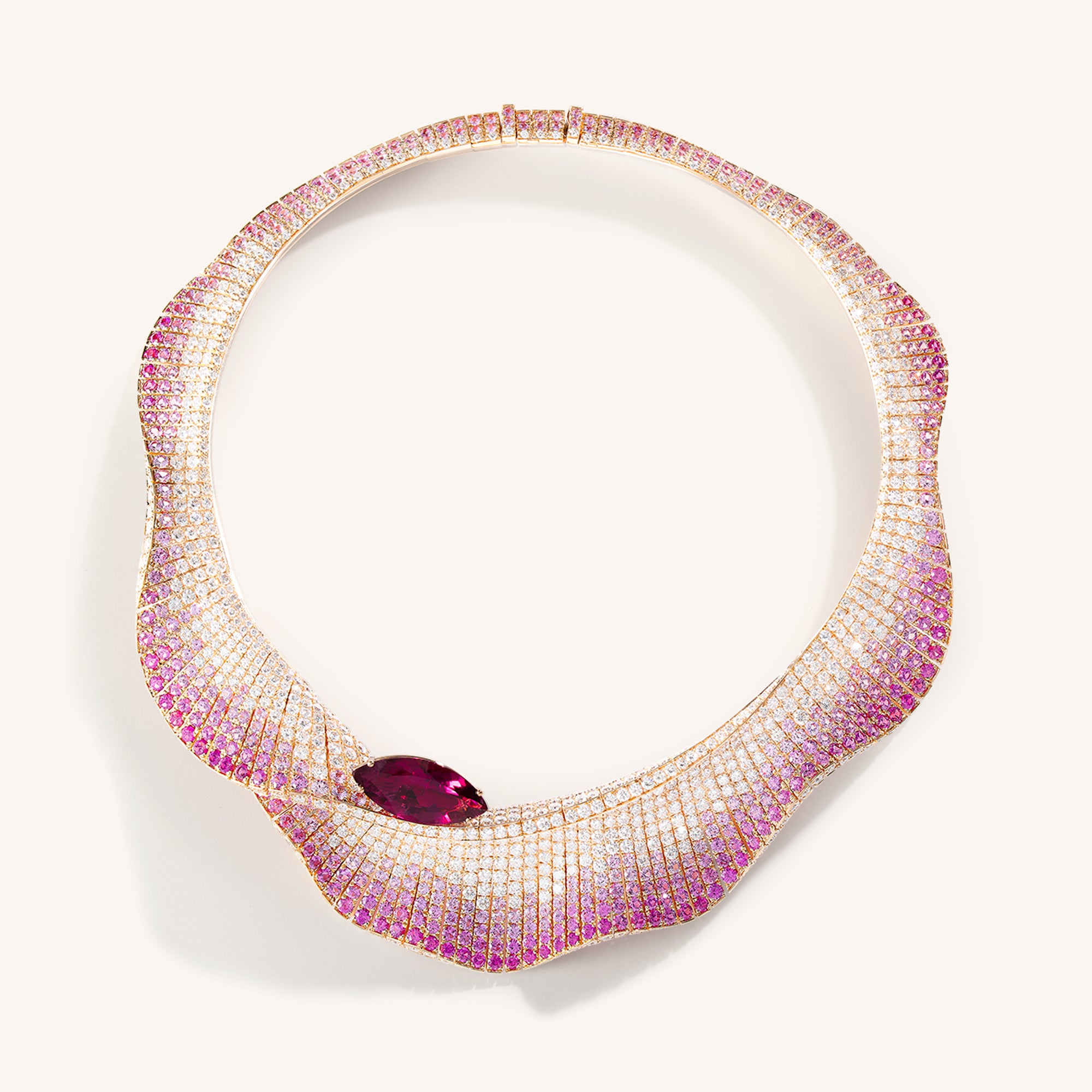 Abissi collier with rubellite
