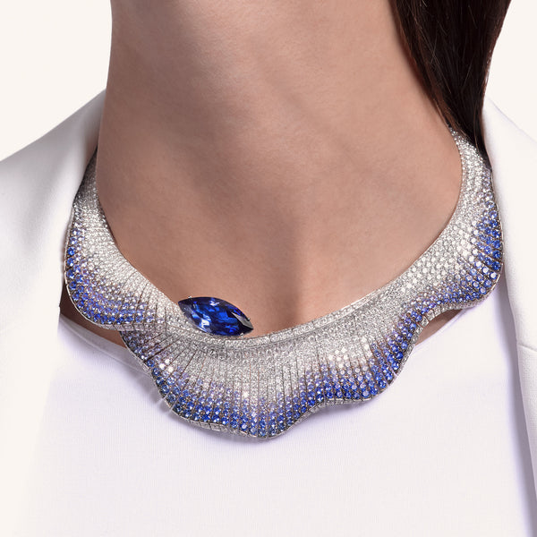 Abissi collier with tanzanite