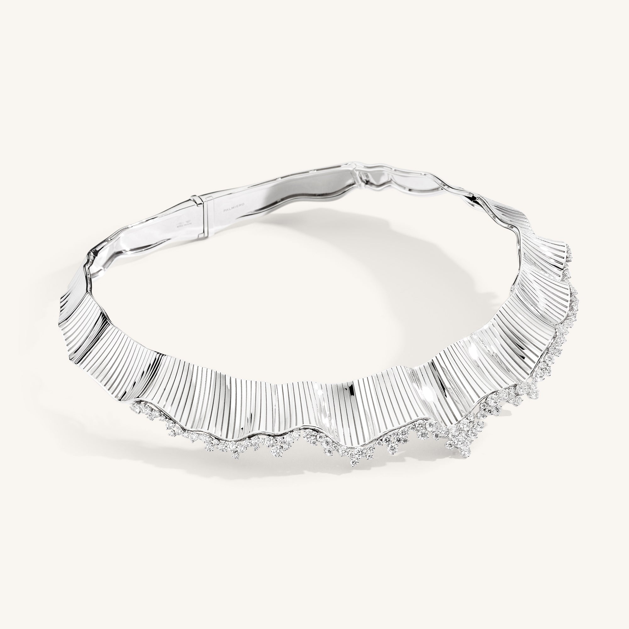 Rays of Sun collier with white diamonds