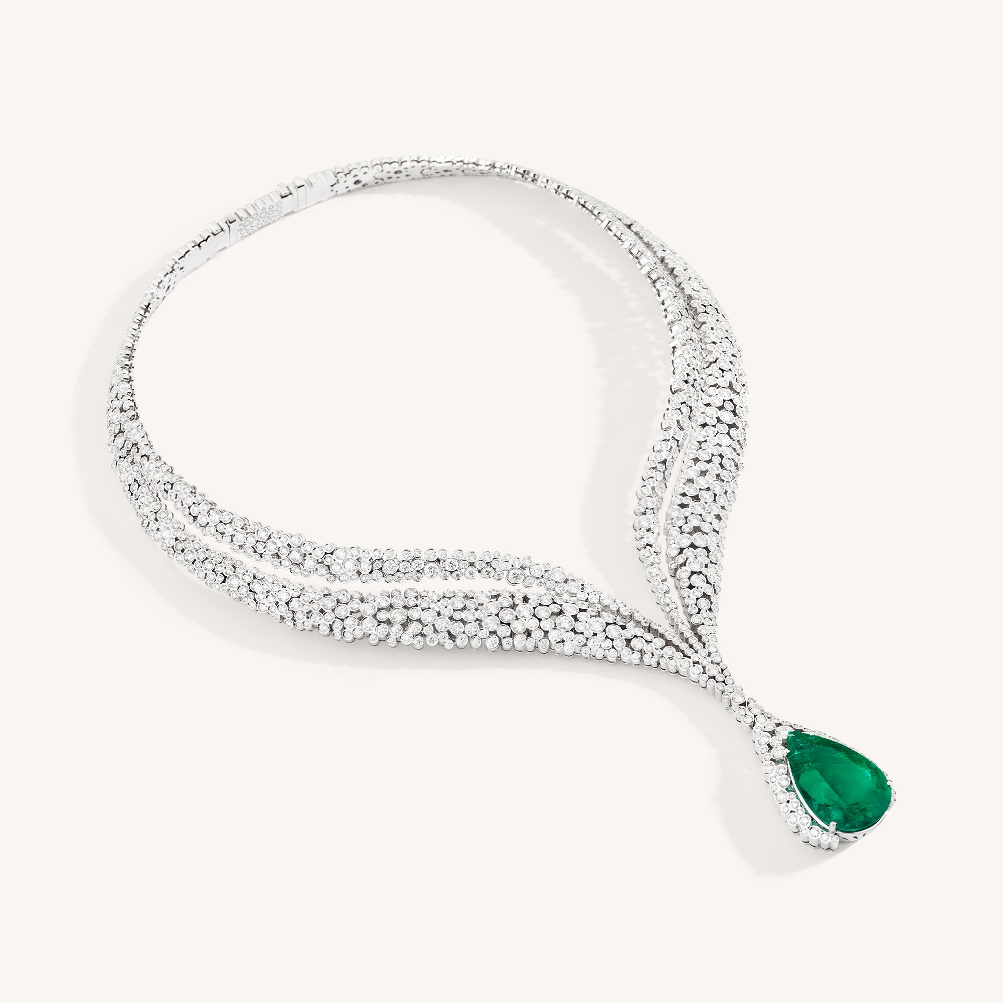 Incanto collier with colombian emerald