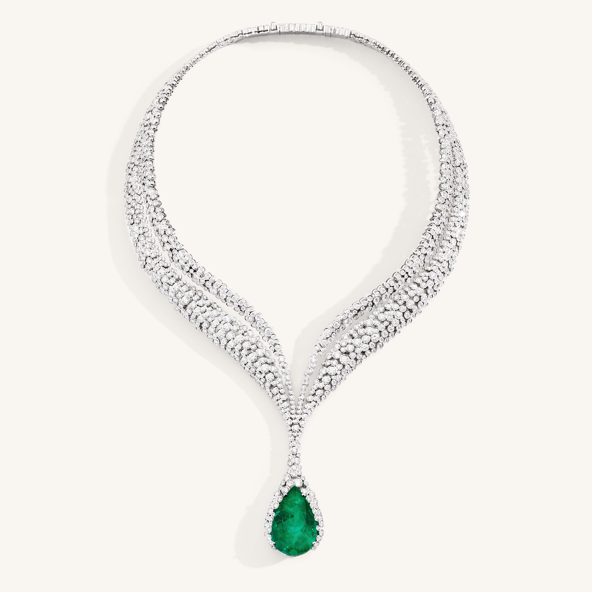 Incanto collier with colombian emerald