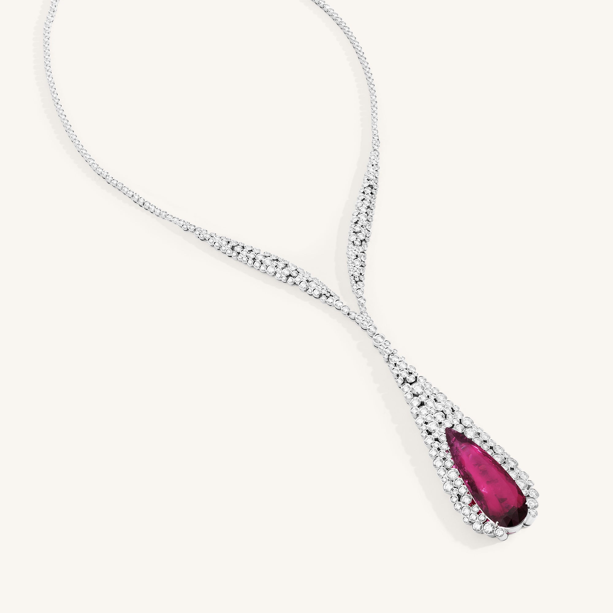 Incanto collier with rubellite