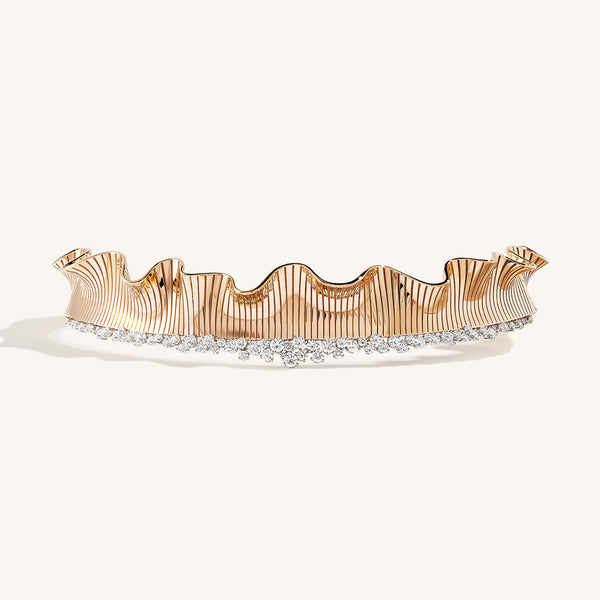 Rays of Sun collier with white diamonds