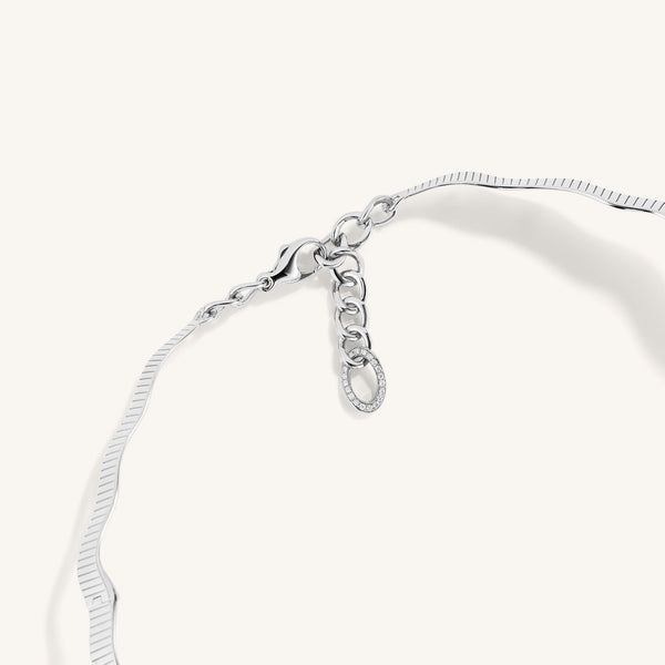 Rays of Sun choker with white diamonds