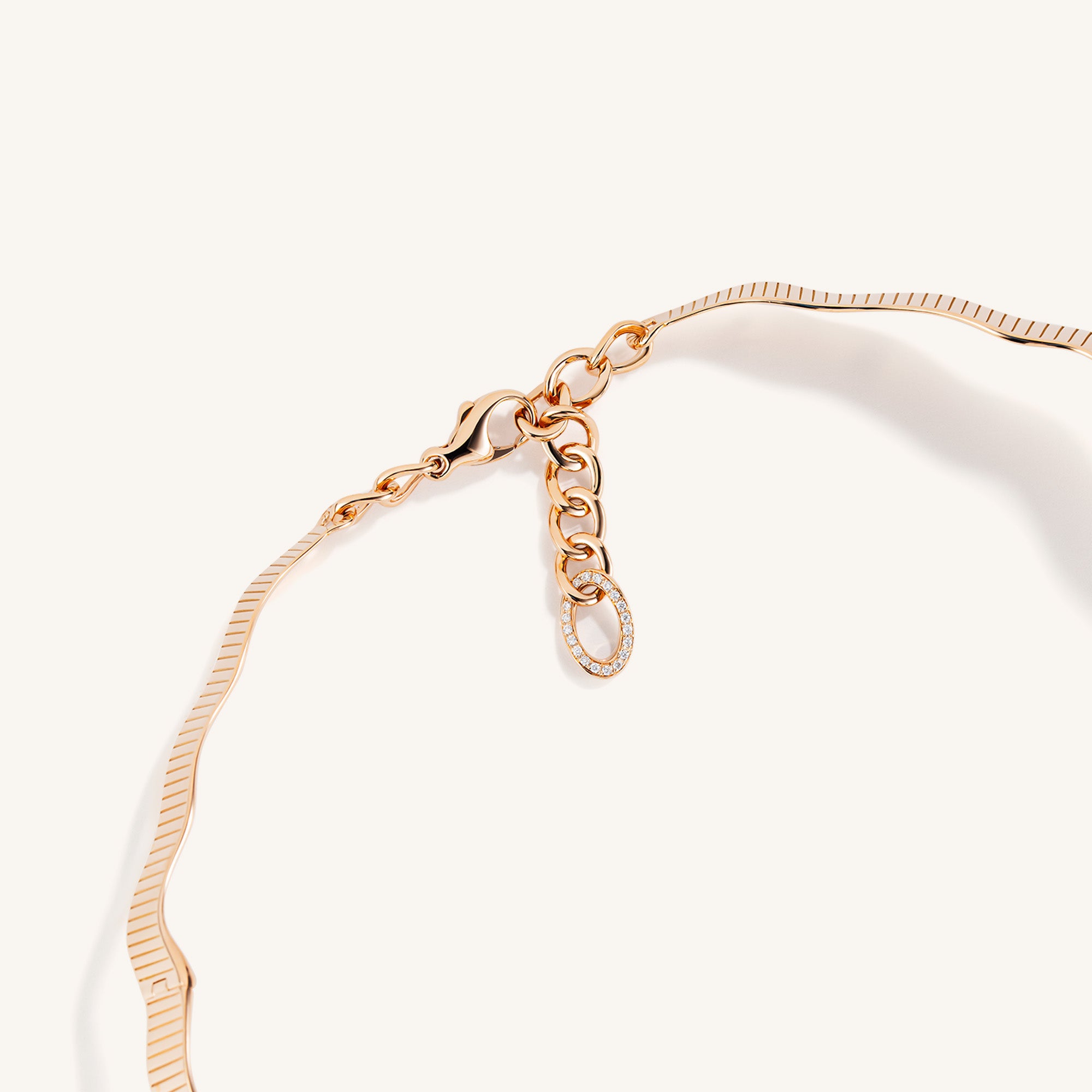 Rays of Sun choker with white diamonds