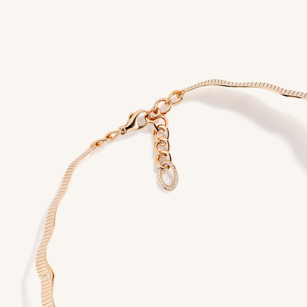 Rays of Sun choker with white diamonds