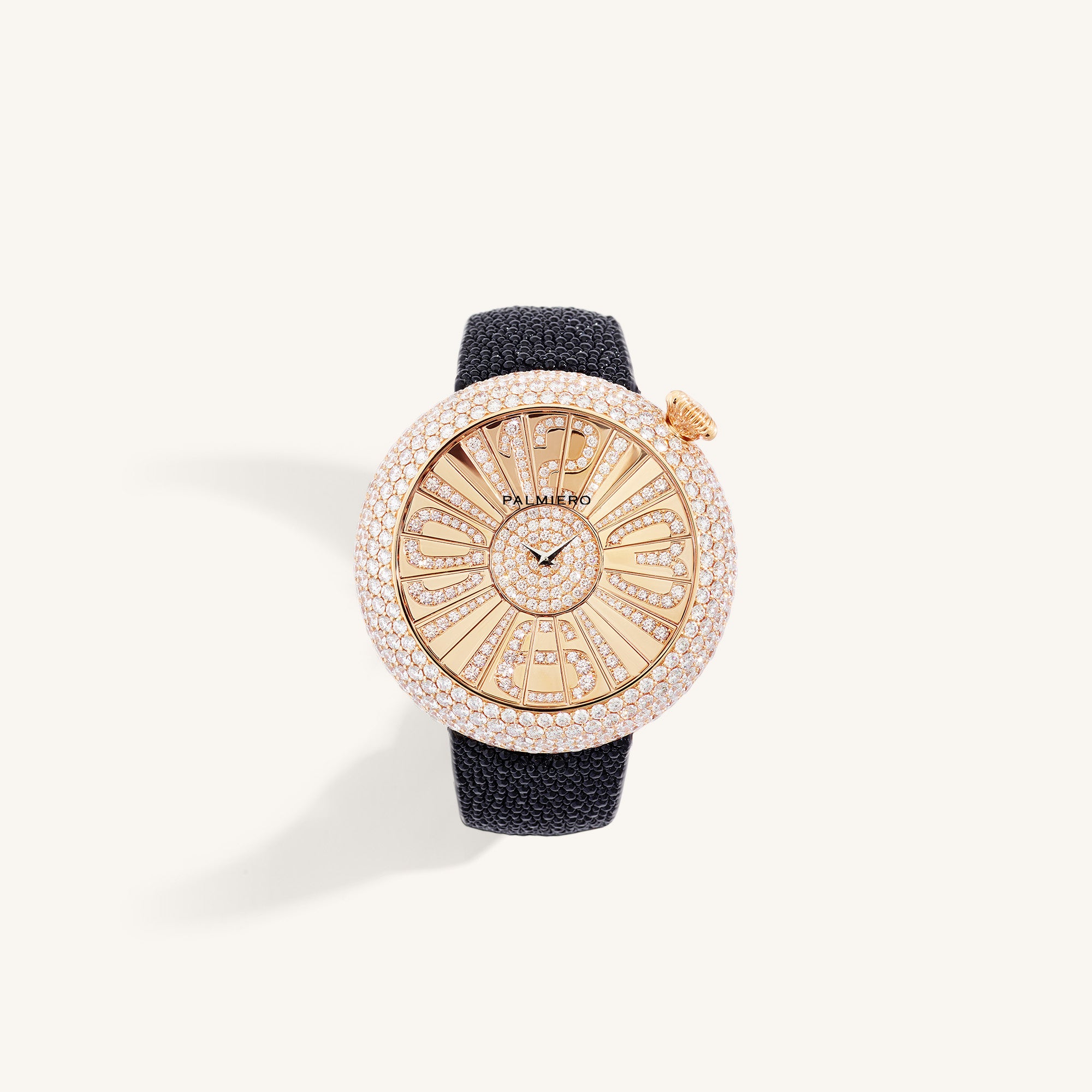 Alter 44mm case watch with pink sapphires and white diamonds