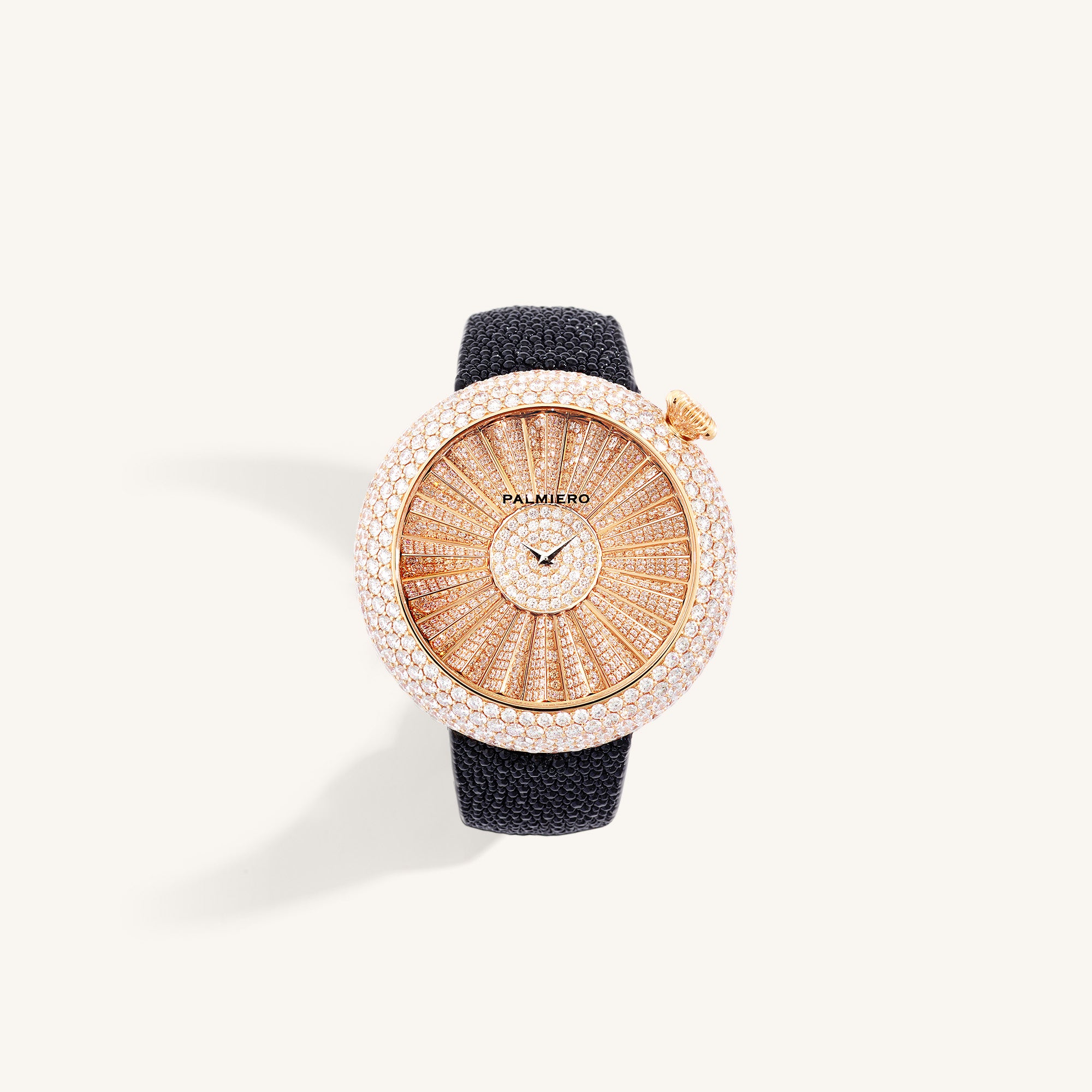 Alter 44mm case watch with pink sapphires and white diamonds